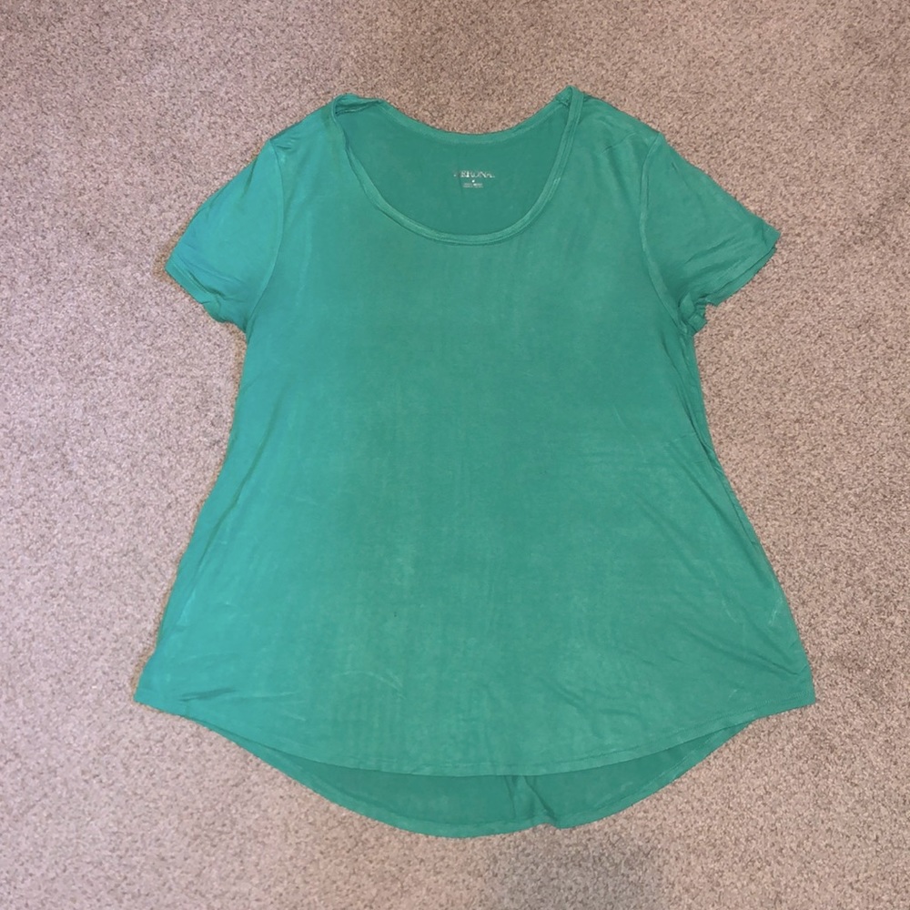 Green/aqua Merona flowy tee